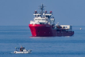 La nave di salvataggio Ocean Viking
