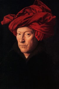 Ritratto di un uomo con un turbante di Jan van Eyck. XV secolo