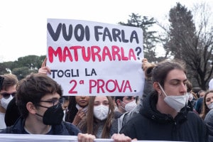 Proteste studentesche contro la Maturità 2022