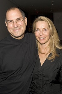 Steve Jobs e Laurene Powell. Mostra Pixar al Museum of Modern Art di New York City