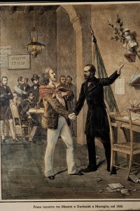Primo incontro tra Garibaldi e Mazzini a Marsiglia nel 1833