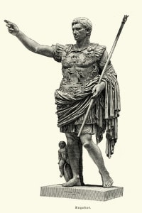 Statua in marmo, alta 2,03 m, di Augusto di Prima Porta