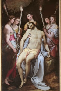 Cristo morto fra gli angeli di Federico Zuccari. Galleria Borghese, Roma