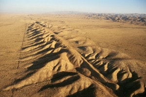 la faglia di San Andreas in California è uno dei luoghi più sismici al mondo