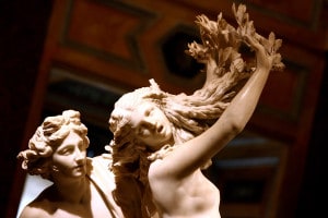 Apollo e Dafne, particolare della scultura di Bernini