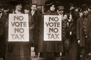 1905, campagna per il voto alle donne in Illinois
