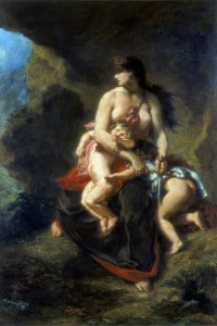 La furia di Medea di Delacroix, 1862. Collezione del Louvre