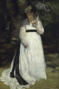 Lise con ombrello, 1867, di Pierre-Auguste Renoir