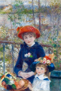 Sulla terrazza (1881) di Pierre-Auguste Renoir. Art Institute of Chicago