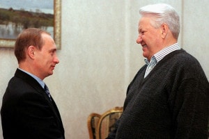 Boris Eltsin e Vladimir Putin, 14 novembre 1999