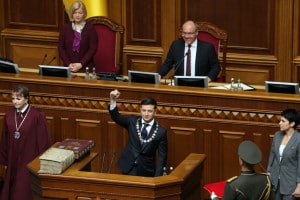 Cerimonia di giuramento presidenziale di Volodymyr Zelensky a Kiev, 20 maggio 2019