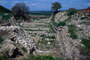 Sito archeologico dell'antica città di Troia ritrovata da Heinrich Schliemann