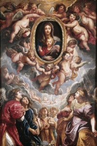 Madonna della Vallicella (1606-1608): dipinto di Pieter Paul Rubens. Chiesa Nuova a Roma