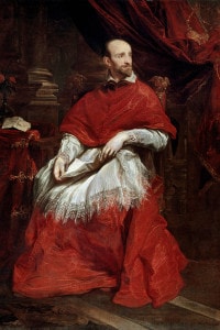 Ritratto del Cardinale Guido Bentivoglio di Antoon van Dyck, 1623. 195x147 cm - Palazzo Pitti, Firenze