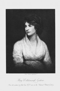 Mary Wollstonecraft (1759-1797), scrittrice e femminista anglo-irlandese. Moglie di William Godwin e madre di Mary Shelley. Litografia dopo il ritratto di John Opie