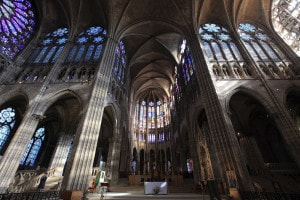 Interno dell'abbazia di Saint-Denis