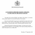 Morte Regina Elisabetta II: dichiarazione di Carlo III