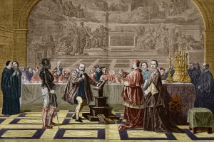 Galileo Galilei di fronte al tribunale dell'Inquisizione