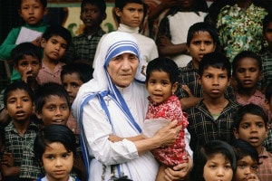 Madre Teresa in missione a Calcutta, India