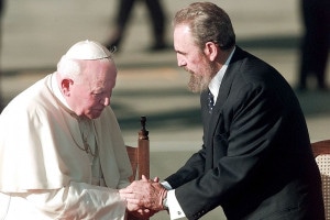 Giovanni Paolo II e Fidel Castro