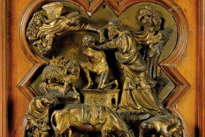 La formella con il Sacrificio di Isacco di Filippo Brunelleschi