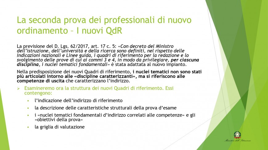 La Seconda Prova Degli Istituti Professionali: Slide Del MI | Seconda ...