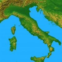 L'Italia fisica: cartina e descrizione