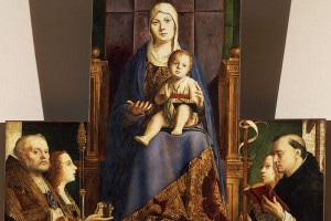 Pala di San Cassino di Antonello da Messina conservata nel Kunsthistorisches Museum di Vienna