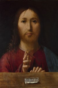 Salvator mundi di Antonello da Messina, 1465. National Gallery, Londra