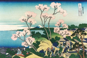 Goten-yama Hill di Hokusai, della serie "Trentasei vedute del Monte Fuji"