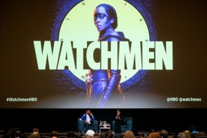 Un'immagine dalla première di Watchmen