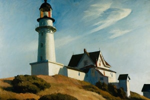 Lighthouse at Two Lights di Edward Hopper
