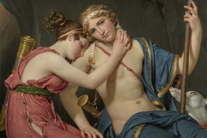 L’addio di Telemaco a Eucaride di Jacques-Louis David