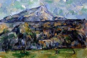 Montagna di Sainte-Victoire di Paul Cezanne (1839-1906), 1902. Nelson-Atkins Museum of Art, Kansas City