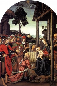 Adorazione dei Magi, 1470-1480. Collezione della Galleria Nazionale dell'Umbria, Perugia