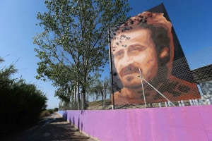 Il murale di Peppino Impastato