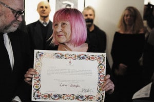 Letizia Battaglia riceve la cittadinanza onoraria di Livorno nel 2019