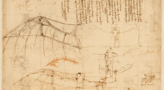 I modelli 3D portano in vita le invenzioni tratte dagli schizzi di Leonardo