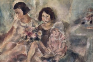 Three Girls di Jules Pascin. Olio su tela, 1925 circa