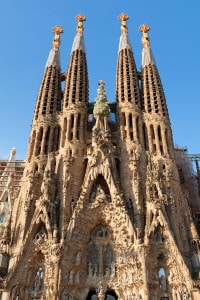 Sagrada Família, simbolo dell’architettura spagnola e catalana del XIX secolo.