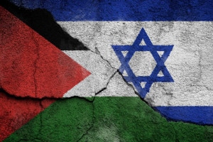 Conflitto israelo-palestinese, le due bandiere