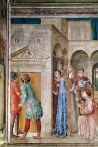 Affresco di Beato Angelico presente nella Cappella Niccolina