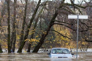 Foto dell'alluvione di Torino avvenuta a novembre 2016