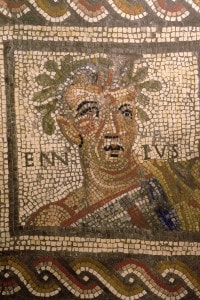 Ritratto di Quinto Ennio, mosaico del Museo della Civiltà Romana