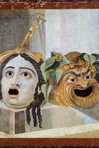 Mosaico con maschere teatrali, Musei Capitolini, Roma