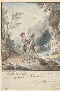 Illustrazione dalla Gerusalemme liberata di Torquato Tasso. Disegno di Johann Heinrich Tischbein.