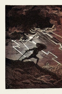 Illustrazione di Gustave Dore del poema epico Orlando furioso, scritto da Ludovico Ariosto