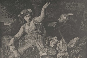 Illustrazione del 1884 di Shahrazaad, Le mille e una notte.