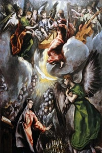 L'Annunciazione di El Greco, dipinto oggi conservato al Museo Thyssen-Bornemisza, Madrid.