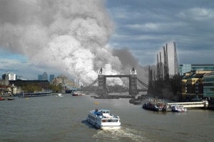 Londra durante il bombardamento del 1940